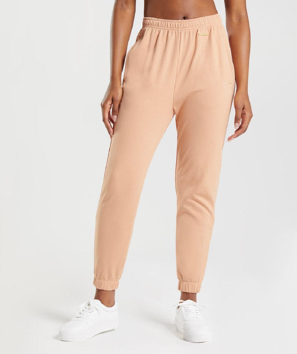 Pantalones Jogger Gymshark Whitney Loose Mujer Beige | CO 2638MQZ